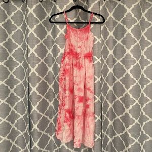 Tie dye maxi dress